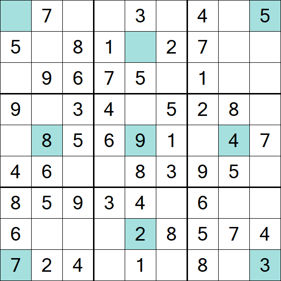 Girandola Sudoku - Easy
