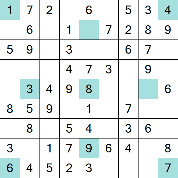 Girandola Sudoku - Fácil