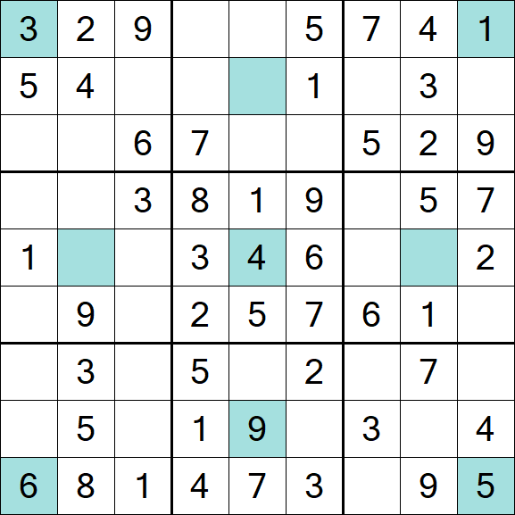 Girandola Sudoku - Easy