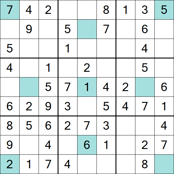 Girandola Sudoku - Easy