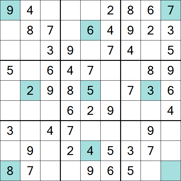 Girandola Sudoku - Easy