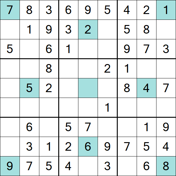 Girandola Sudoku - Easy