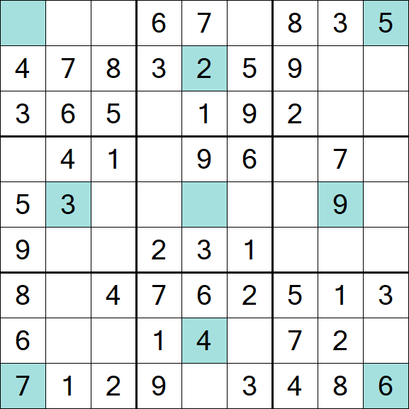 Girandola Sudoku - Easy