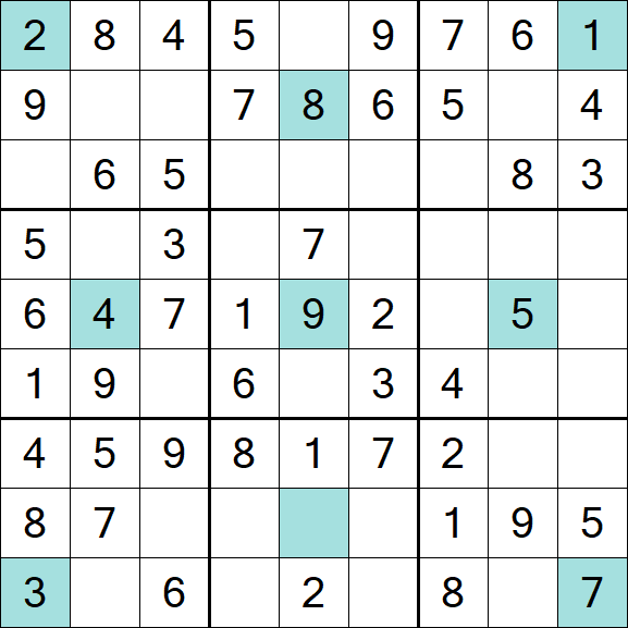 Girandola Sudoku - Fácil