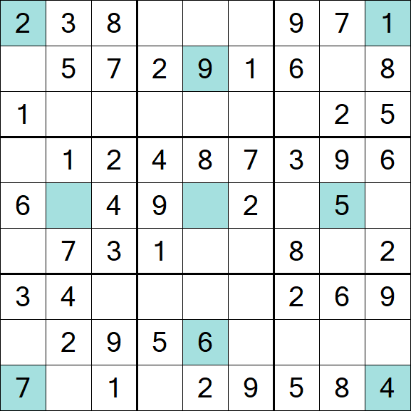 Girandola Sudoku - Fácil