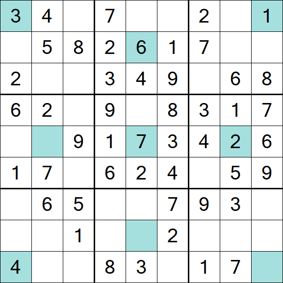 Girandola Sudoku - Fácil