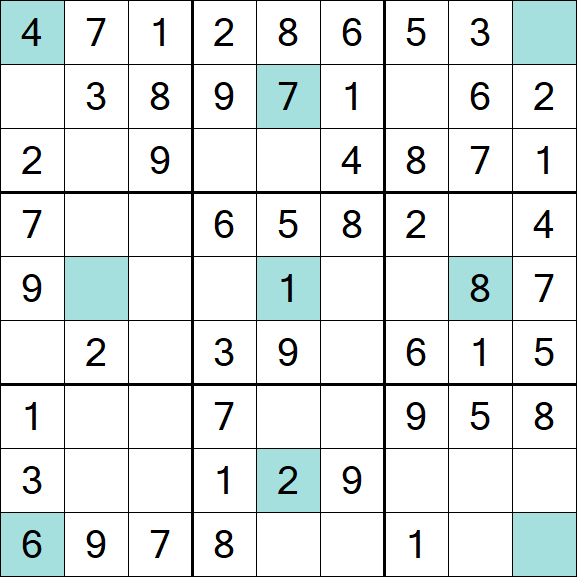 Girandola Sudoku - Fácil