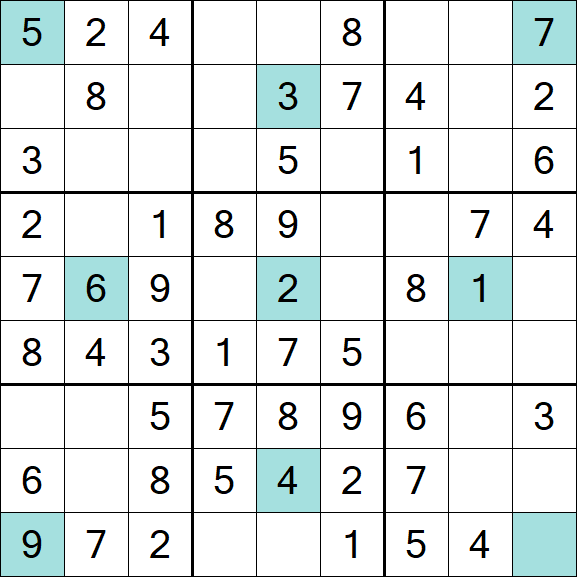 Girandola Sudoku - Fácil