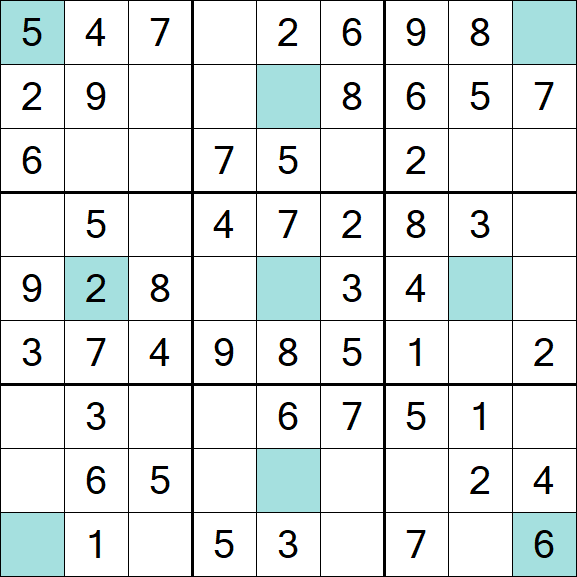 Girandola Sudoku - Fácil