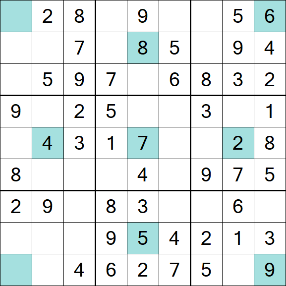Girandola Sudoku - Fácil