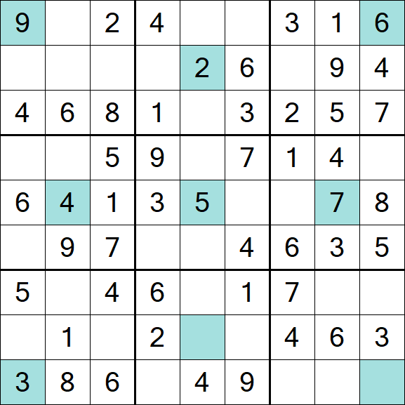 Girandola Sudoku - Fácil