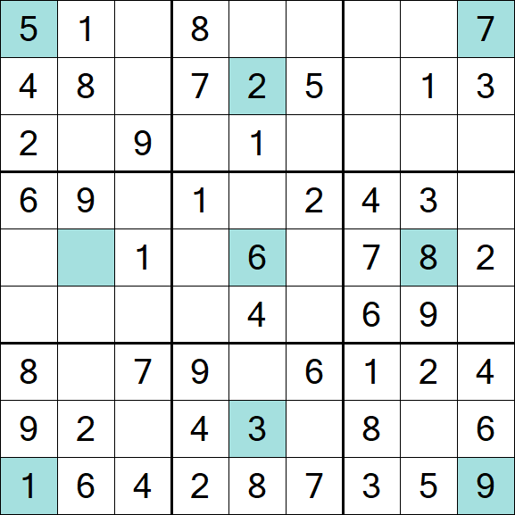 Girandola Sudoku - Fácil