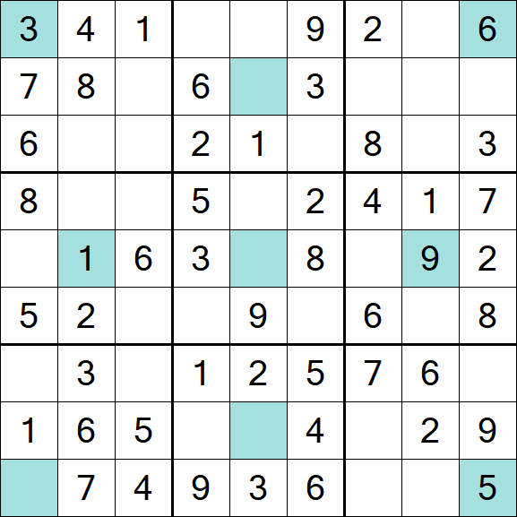 Girandola Sudoku - Fácil
