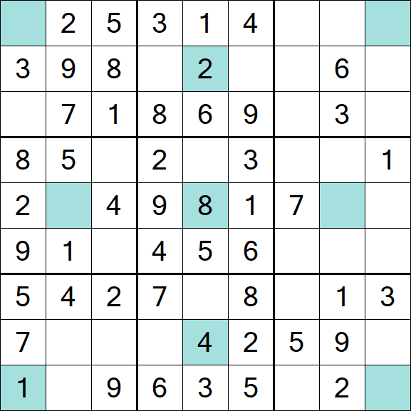 Girandola Sudoku - Fácil