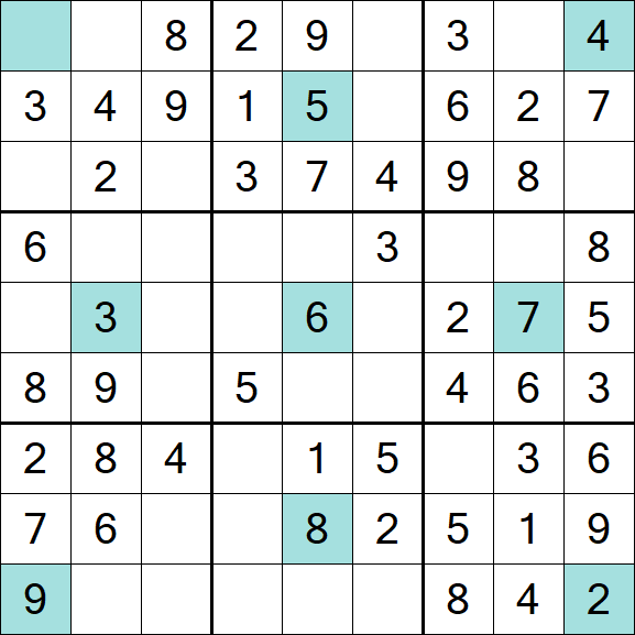 Girandola Sudoku - Fácil