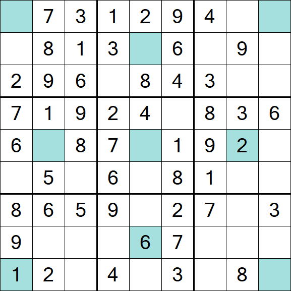 Girandola Sudoku - Einfach