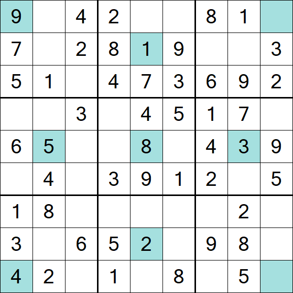 Girandola Sudoku - Fácil