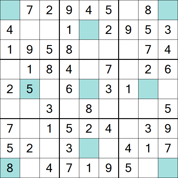 Girandola Sudoku - Fácil