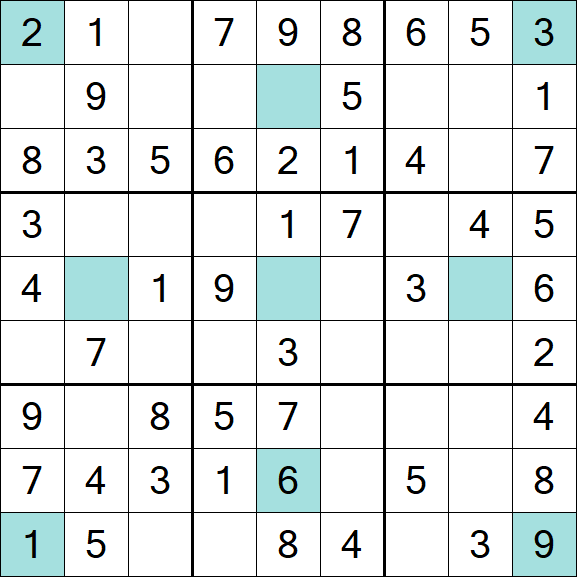 Girandola Sudoku - Fácil