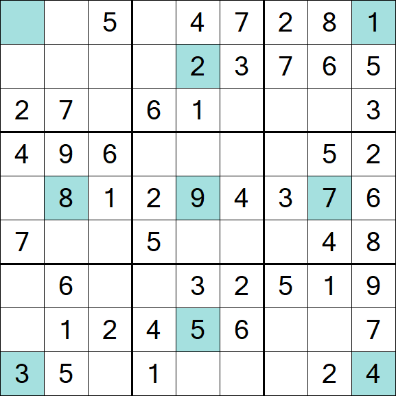 Girandola Sudoku - Fácil