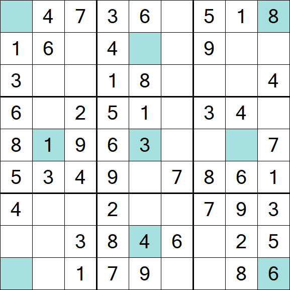 Girandola Sudoku - Fácil