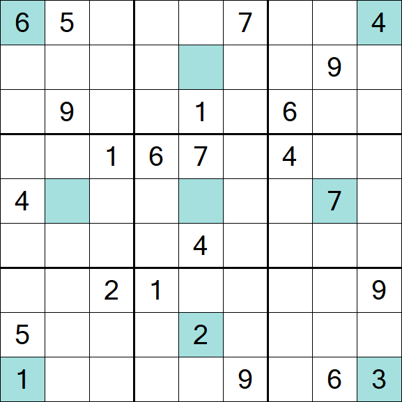 Girandola Sudoku - Difícil