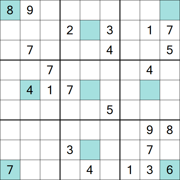 Girandola Sudoku - Difícil