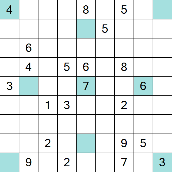 Girandola Sudoku - Schwierig