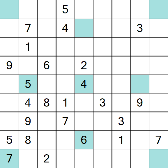 Girandola Sudoku - Difficile