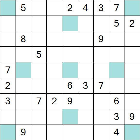 Girandola Sudoku - Schwierig