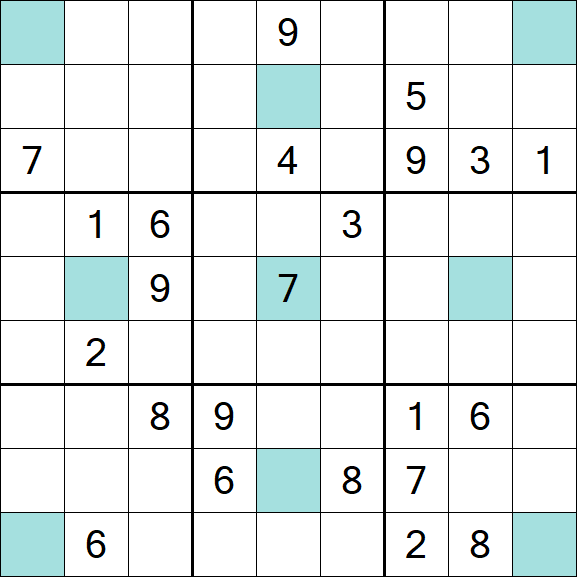 Girandola Sudoku - Schwierig