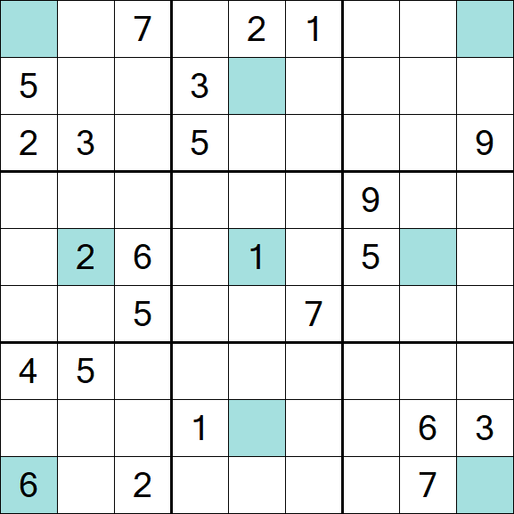 Girandola Sudoku - Schwierig