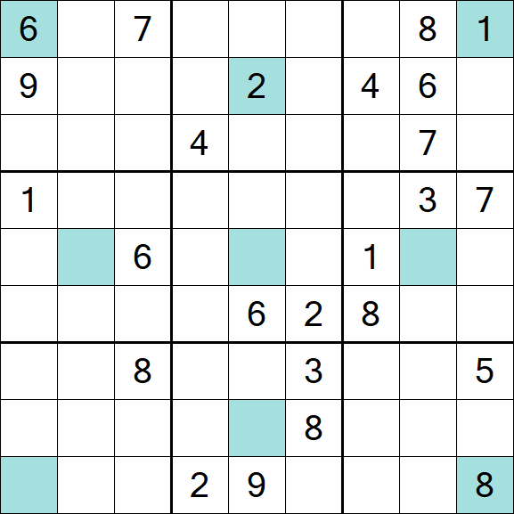 Girandola Sudoku - Schwierig
