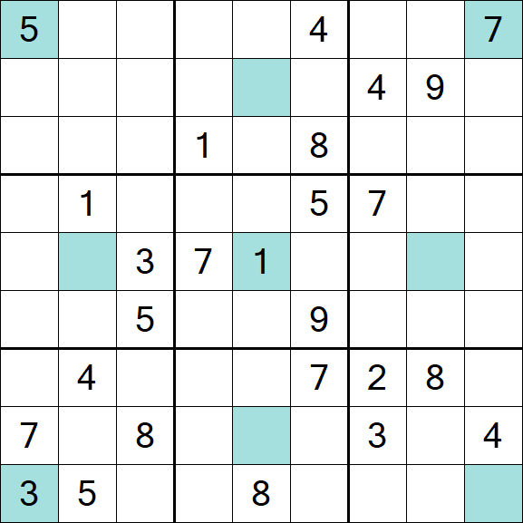 Girandola Sudoku - Schwierig