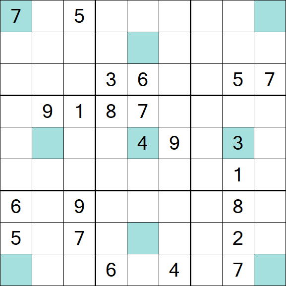 Girandola Sudoku - Difficile