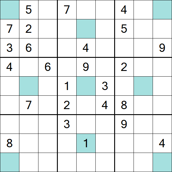 Girandola Sudoku - Difficile