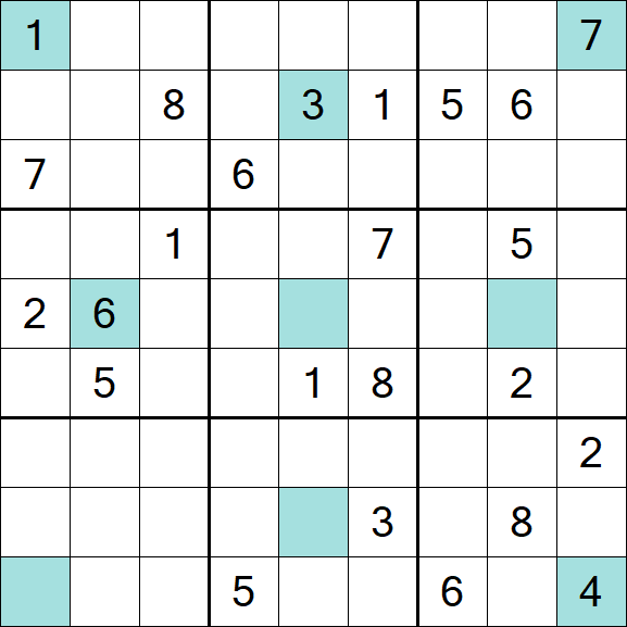 Girandola Sudoku - Difficile