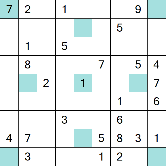 Girandola Sudoku - Difícil