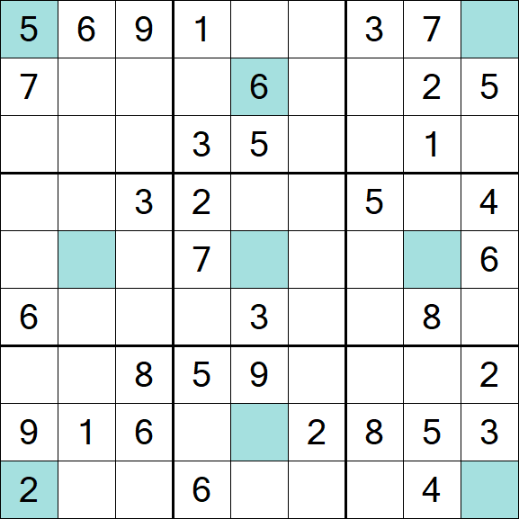Girandola Sudoku - Moyen