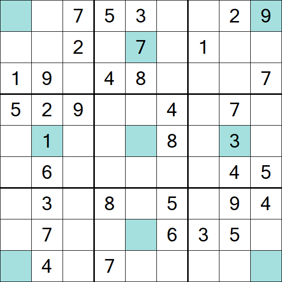 Girandola Sudoku - Moyen
