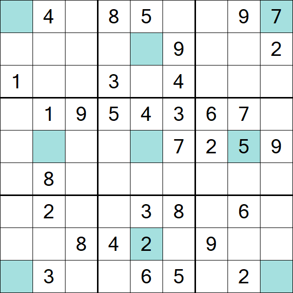 Girandola Sudoku - Moyen