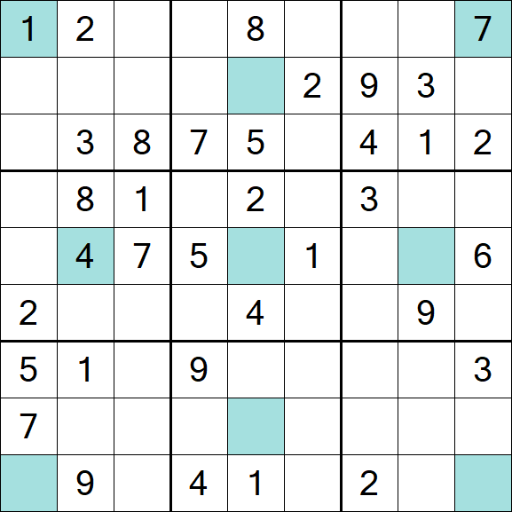 Girandola Sudoku - Moyen