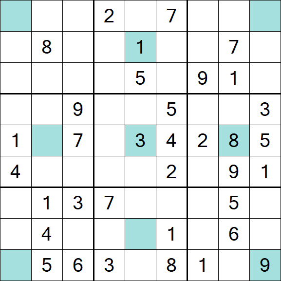 Girandola Sudoku - Moyen