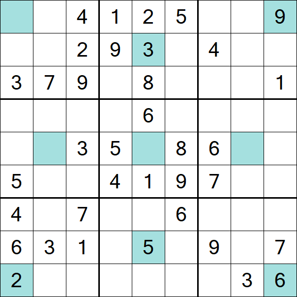 Girandola Sudoku - Moyen