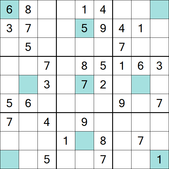 Girandola Sudoku - Mittel