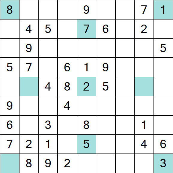 Girandola Sudoku - Médio