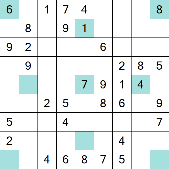 Girandola Sudoku - Moyen