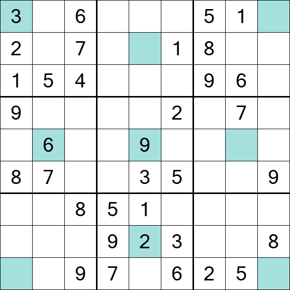 Girandola Sudoku - Moyen