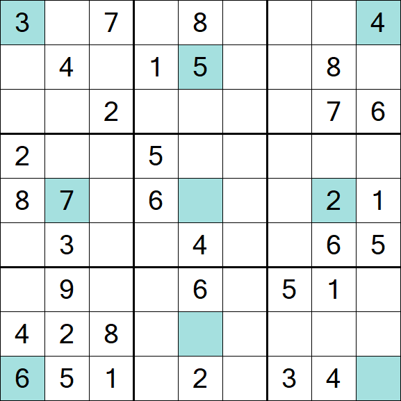 Girandola Sudoku - Moyen