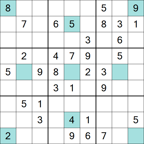 Girandola Sudoku - Moyen